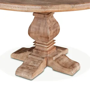 San Rafael 48" Round Dining Table in Antique Oak