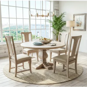 San Rafael 18" Upholstered Dining Chair in Heirloom White