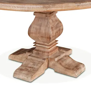 San Rafael 60" Round Dining Table in Antique Oak