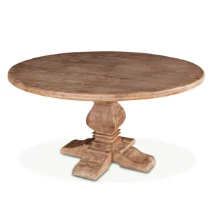 San Rafael 60" Round Dining Table in Antique Oak