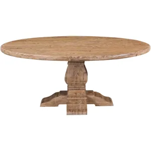 San Rafael 72" Round Dining Table in Antique Oak