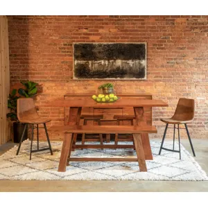 Savannah 16" Counter Stool in Cinnamon Brown