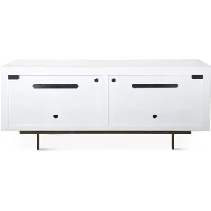 Taara 72" Sideboard with Horn and Wood Inlay on Metal Base