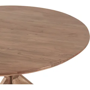 Tallinn 54" Round Dining Table in Weathered Acacia