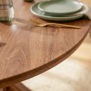 Tallinn 54" Round Dining Table in Weathered Acacia