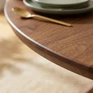 Tallinn 54" Round Dining Table in Weathered Acacia