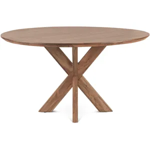 Tallinn 54" Round Dining Table in Weathered Acacia