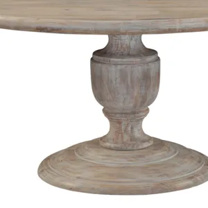 Taj 60" Round Dining Table in Heirloom White