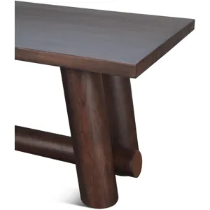 Timbers Barrel 80" Gathering Table in Vinegar Acacia
