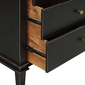 Turin 70" Dresser in Distressed Black