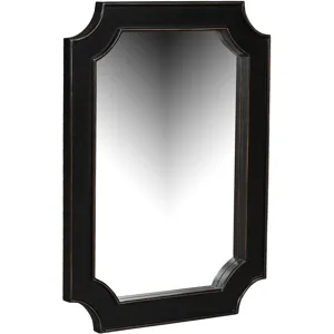 Turin 31" Mirror in Distressed Black