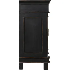 Turin 70" Sideboard in Distressed Black