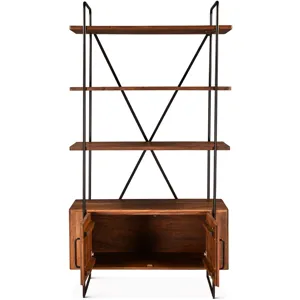 Verbania 46" Bookshelf in Pecan Brown