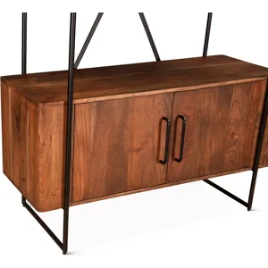 Verbania 46" Bookshelf in Pecan Brown
