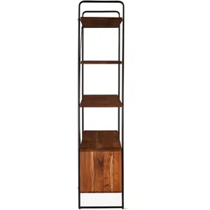 Verbania 46" Bookshelf in Pecan Brown