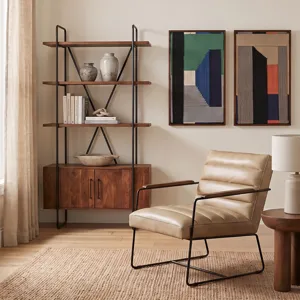 Verbania 46" Bookshelf in Pecan Brown