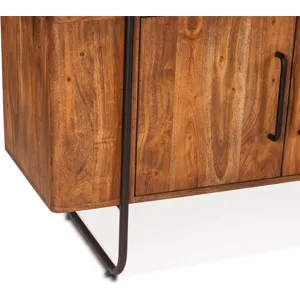 Verbania 75" Bookshelf in Pecan Brown