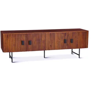 Verbania 67" Plasma Cabinet in Pecan Brown
