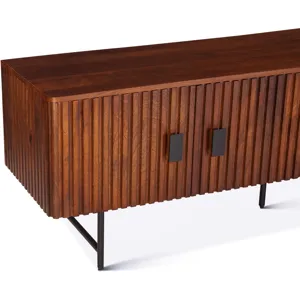 Verbania 67" Plasma Cabinet in Pecan Brown