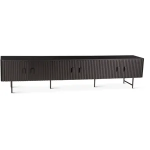 Verbania 98" Plasma Cabinet in Matte Black