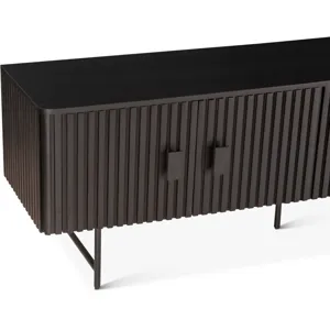 Verbania 98" Plasma Cabinet in Matte Black