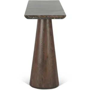 Vista 60" Console Table with Lava Marble and Dark Base