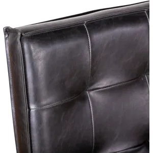 Grosvenor Madison 18" Dining Chair in Black Eco Leather with Dark Legs