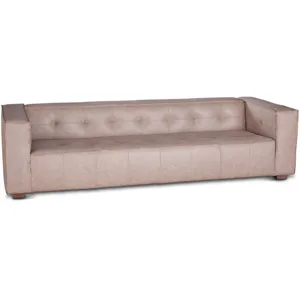 Grosvenor Milano 106" Sofa in Vintage Cream Top Grain Leather