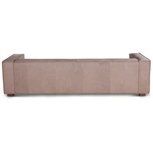 Grosvenor Milano 106" Sofa in Vintage Cream Top Grain Leather