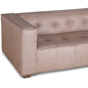 Grosvenor Milano 106" Sofa in Vintage Cream Top Grain Leather