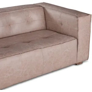 Grosvenor Milano 106" Sofa in Vintage Cream Top Grain Leather