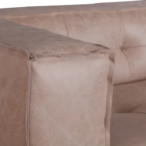 Grosvenor Milano 106" Sofa in Vintage Cream Top Grain Leather