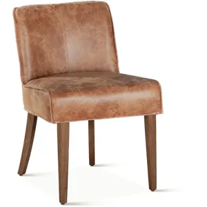 Grosvenor Buddy 20" Dining Chair in Tan Leather with Natural Legs