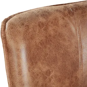 Grosvenor Buddy 20" Dining Chair in Tan Leather with Natural Legs