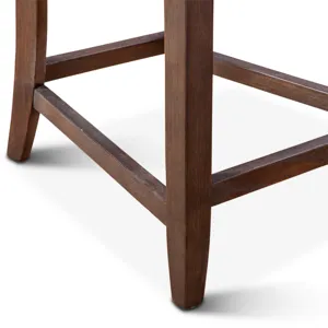 Grosvenor Buddy 20" Counter Chair in Dark Brown Leather with Matte Brown Legs