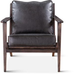 Grosvenor Bobby Accent Chair in Black Leather