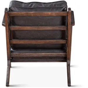 Grosvenor Bobby Accent Chair in Black Leather