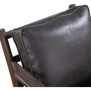 Grosvenor Bobby Accent Chair in Black Leather