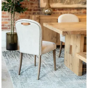 Upholstered Seating Jessie 18" Dining Chair in Beige Linen