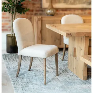 Upholstered Seating Jessie 18" Dining Chair in Beige Linen