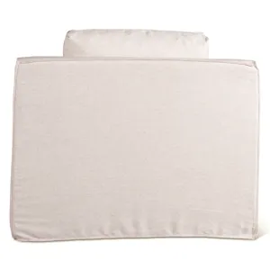 Gatsby Palladium Swivel Accent Chair in White Linen Slipcover