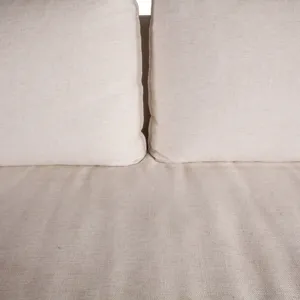 Gatsby Palladium Sofa in White Linen Slipcover