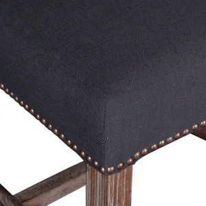 Upholstered Seating Darcy 21" Upholstered Dining Chair in Dark Gray Linen