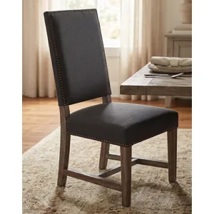 Upholstered Seating Darcy 21" Upholstered Dining Chair in Dark Gray Linen