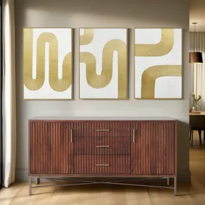 Cosmopolitan 68" Sideboard in Honey Brown