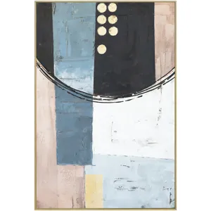 Palette Cityscape Abstractions Hand Painted Framed Diptych