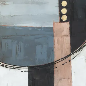 Palette Cityscape Abstractions Hand Painted Framed Diptych