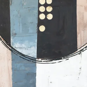 Palette Cityscape Abstractions Hand Painted Framed Diptych