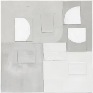 Palette Cutout Collage Hand Painted Framed Diptych
