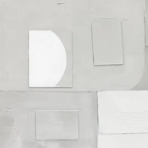 Palette Cutout Collage Hand Painted Framed Diptych
